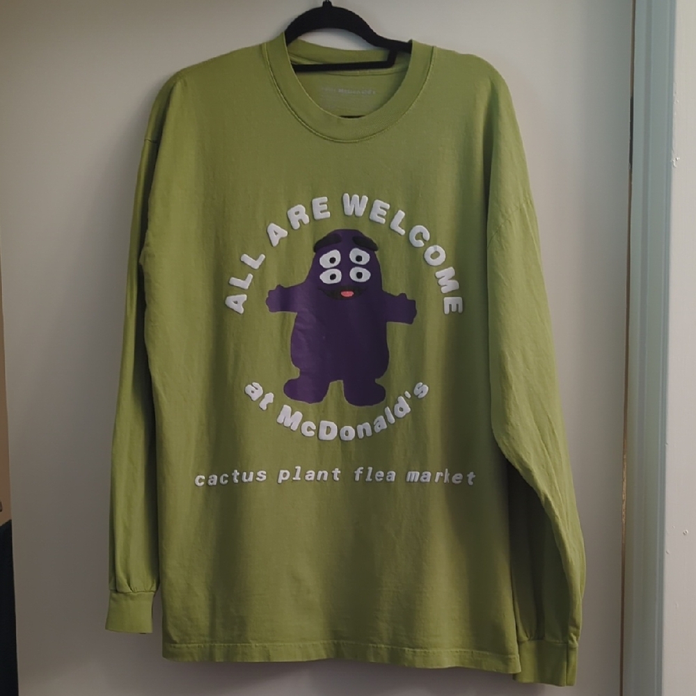Cactus Plant Flea Market x McDonald's Grimace Long Sleeve T-shirt